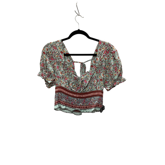 Top Short Sleeve By Mi Ami In Floral Print, Size: Xl