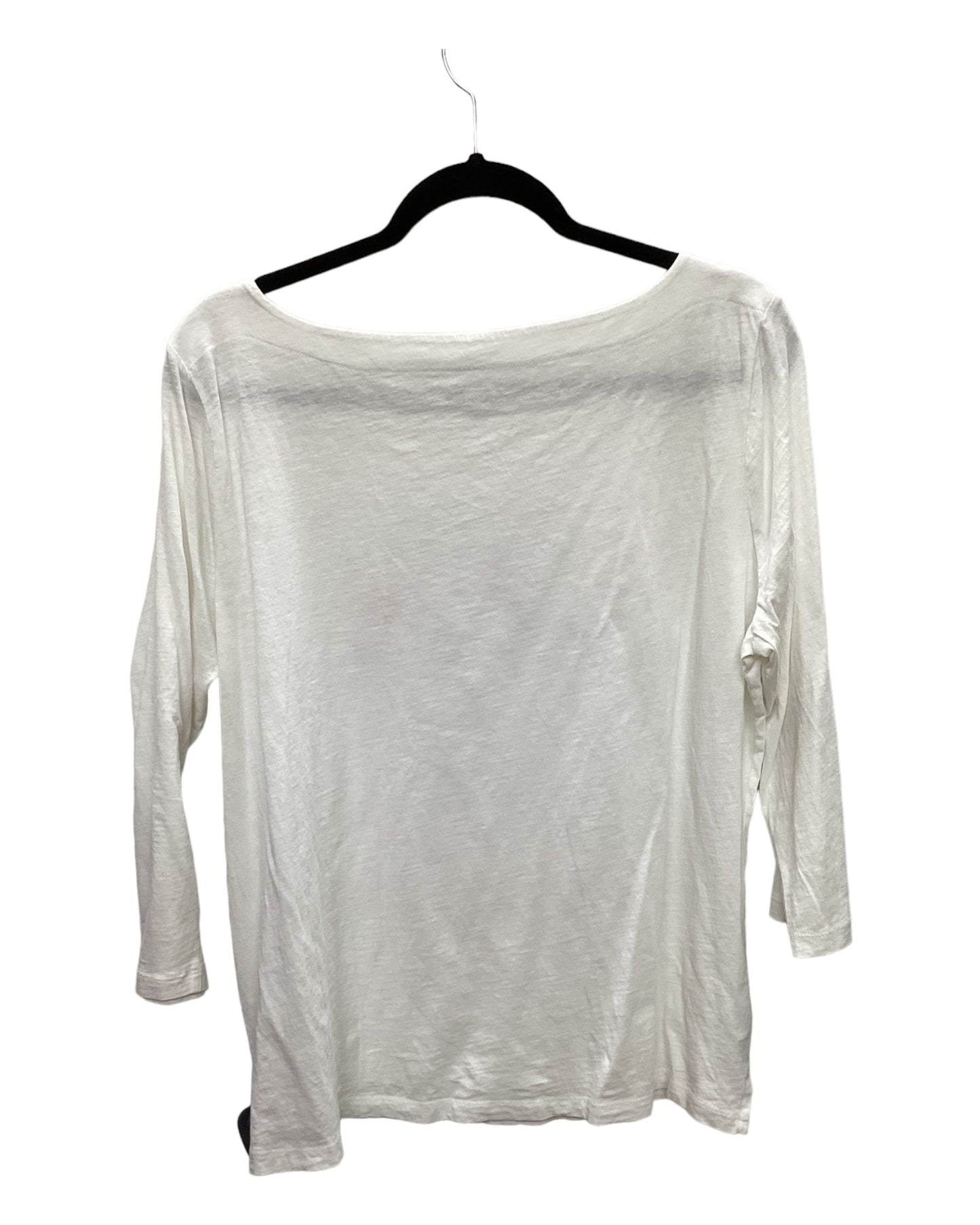 Top Long Sleeve Basic By Loft In White, Size: Xl