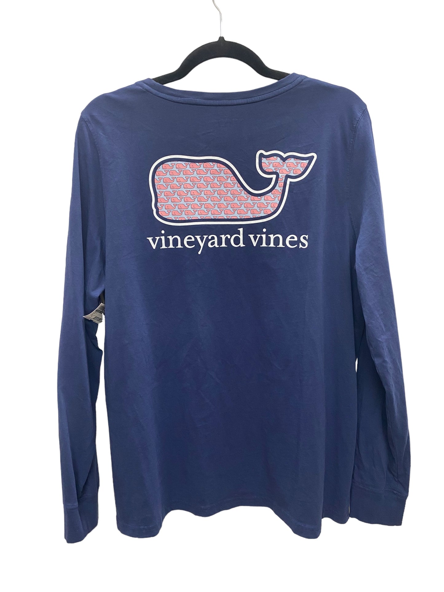 Top Long Sleeve By Vineyard Vines In Blue, Size: Xl