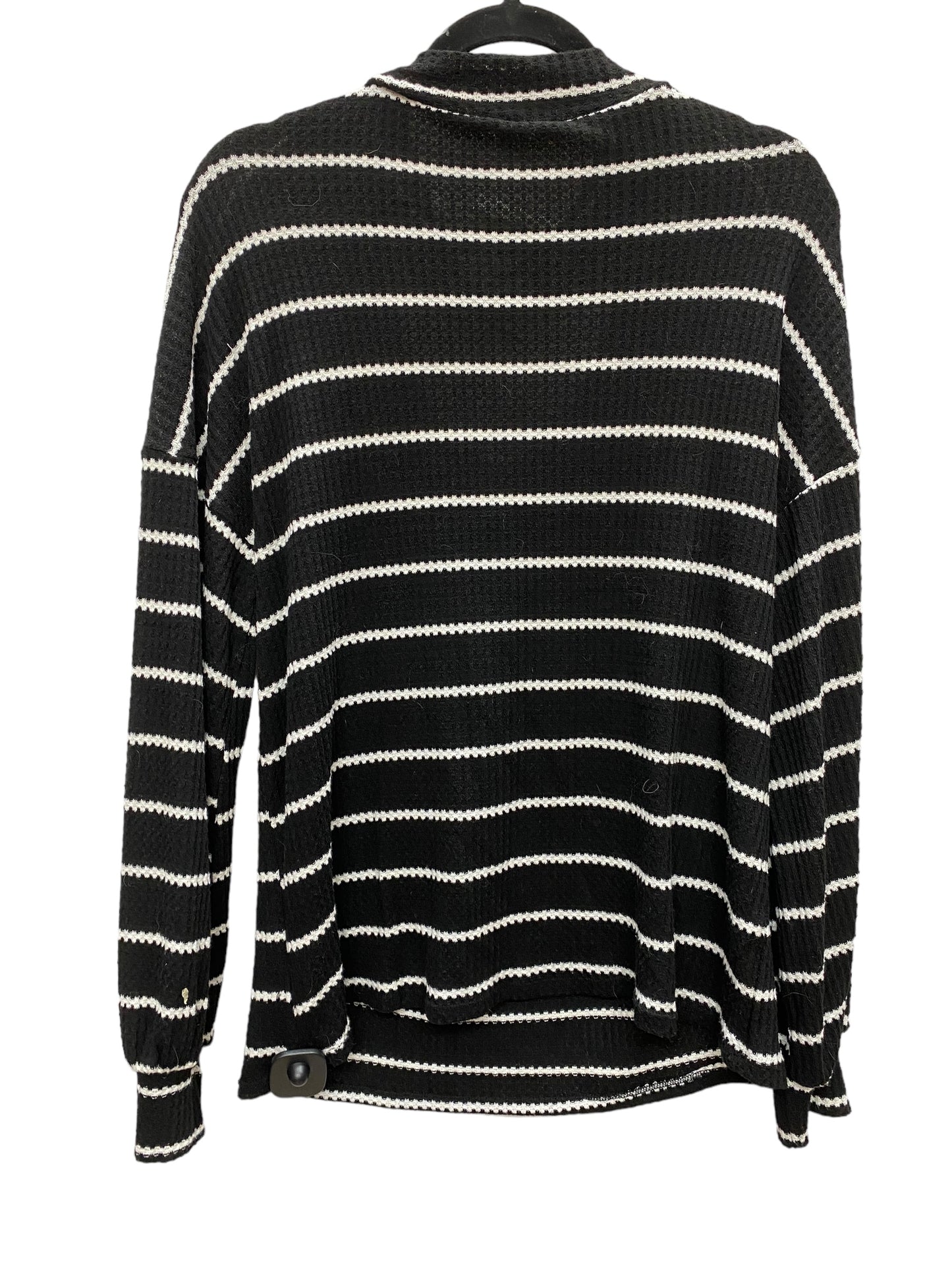 Top Long Sleeve By Bibi In Striped Pattern, Size: M