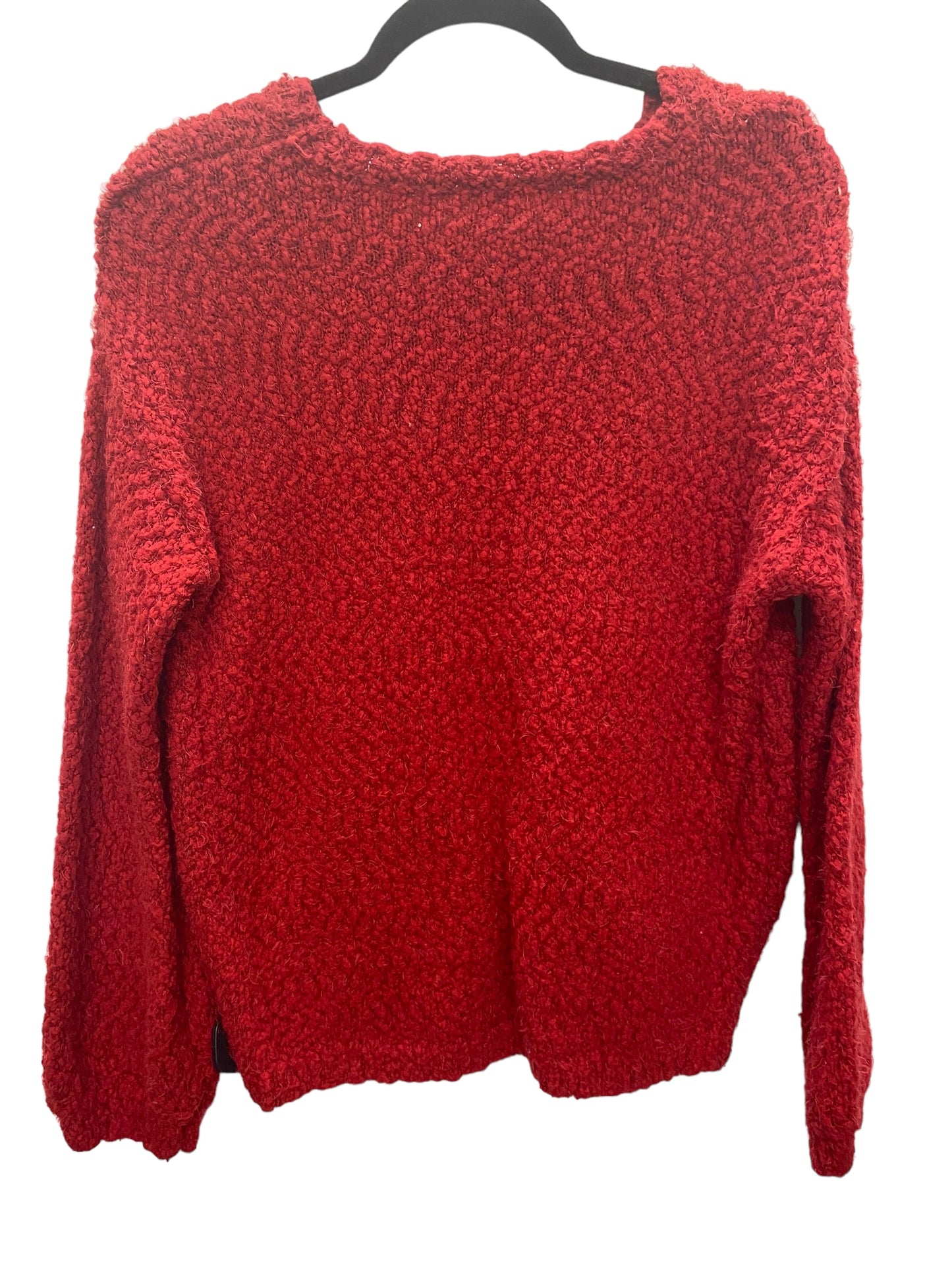 Sweater By Clothes Mentor In Red, Size: L