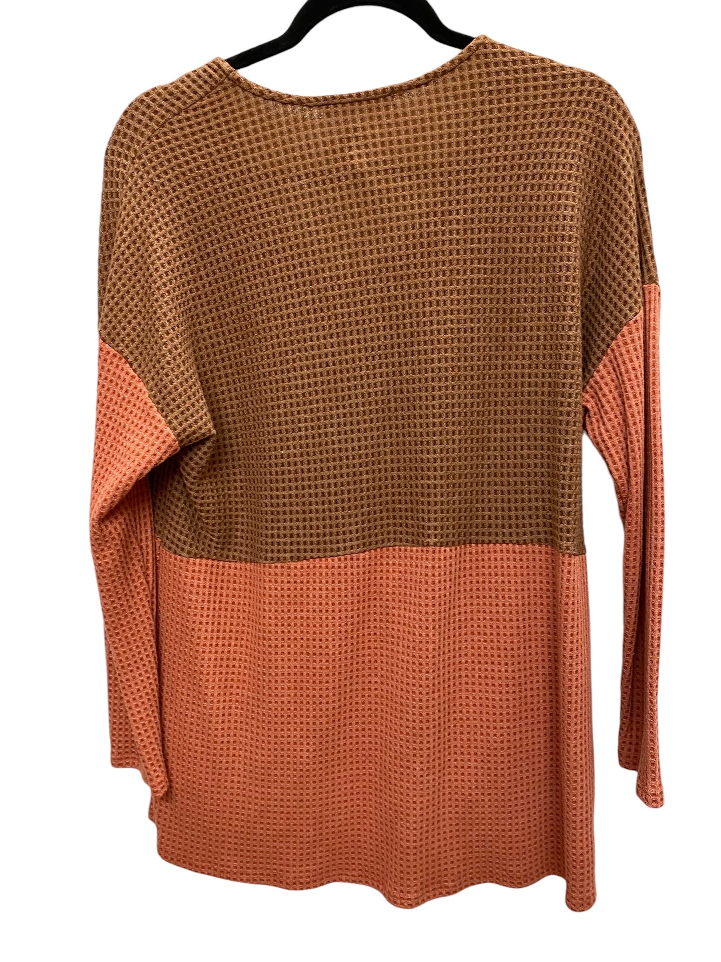 Top Long Sleeve By Ces Femme In Orange, Size: S