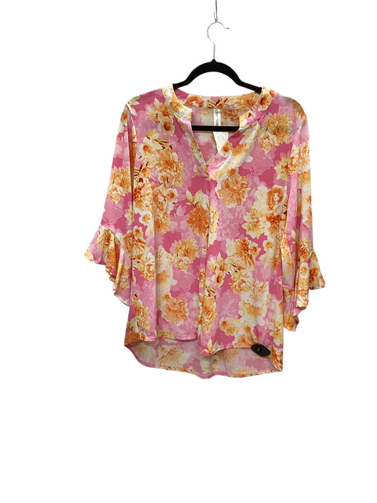 Top Long Sleeve By Clothes Mentor In Pink, Size: L