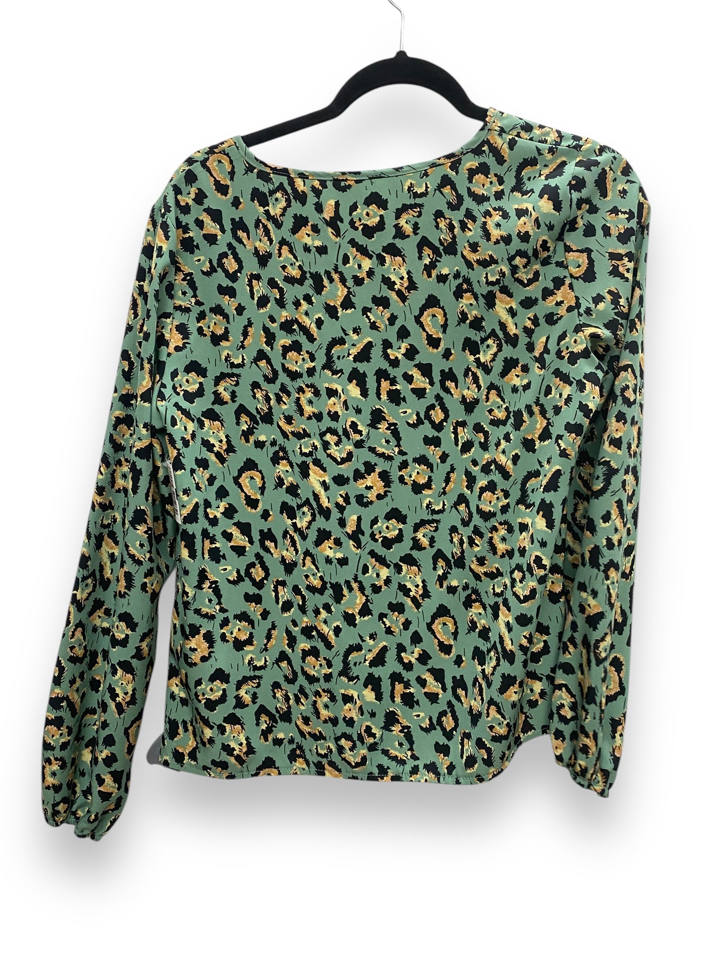 Top Long Sleeve By Shein In Green, Size: M