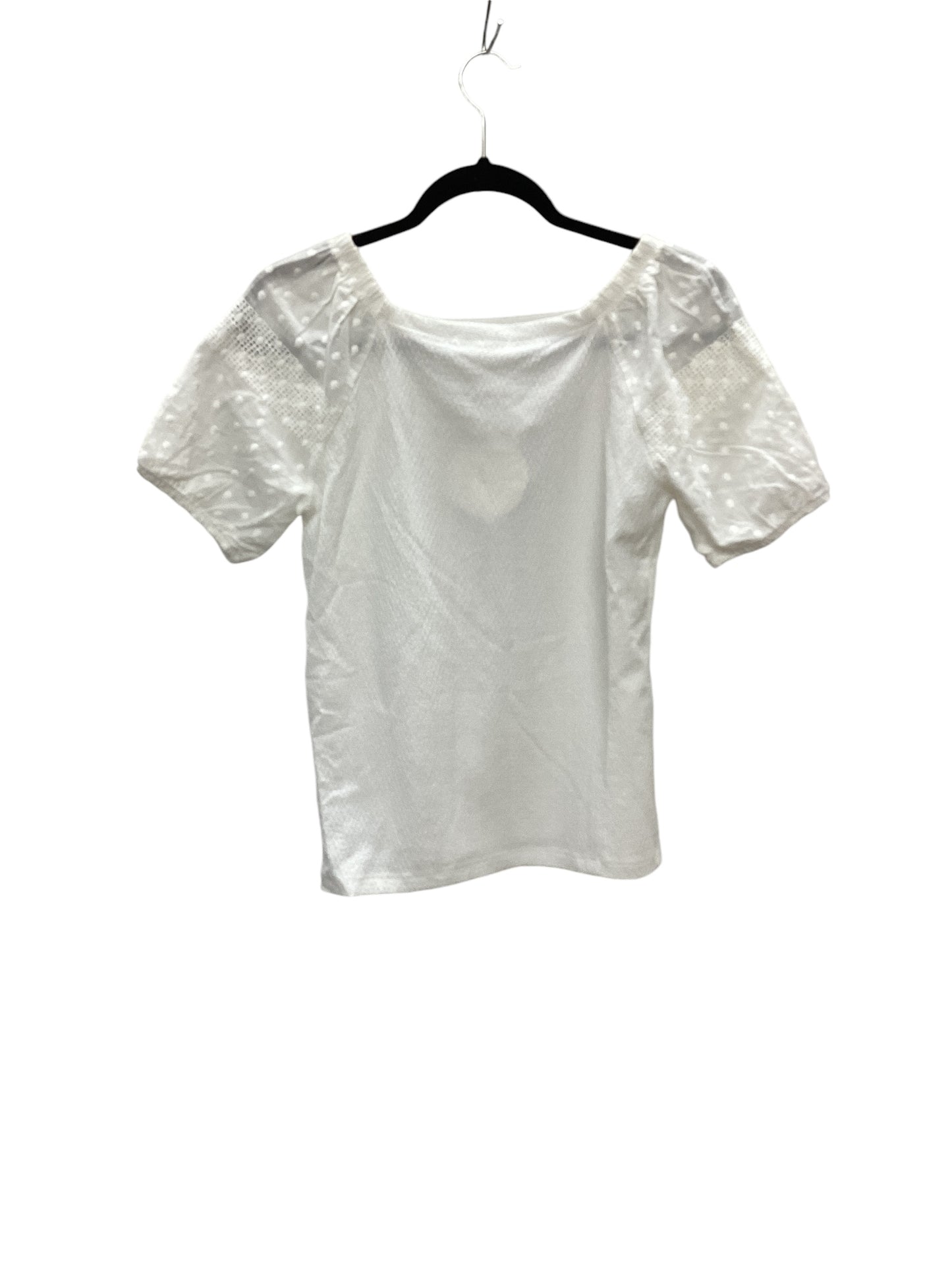 Top Short Sleeve By Cme In White, Size: S