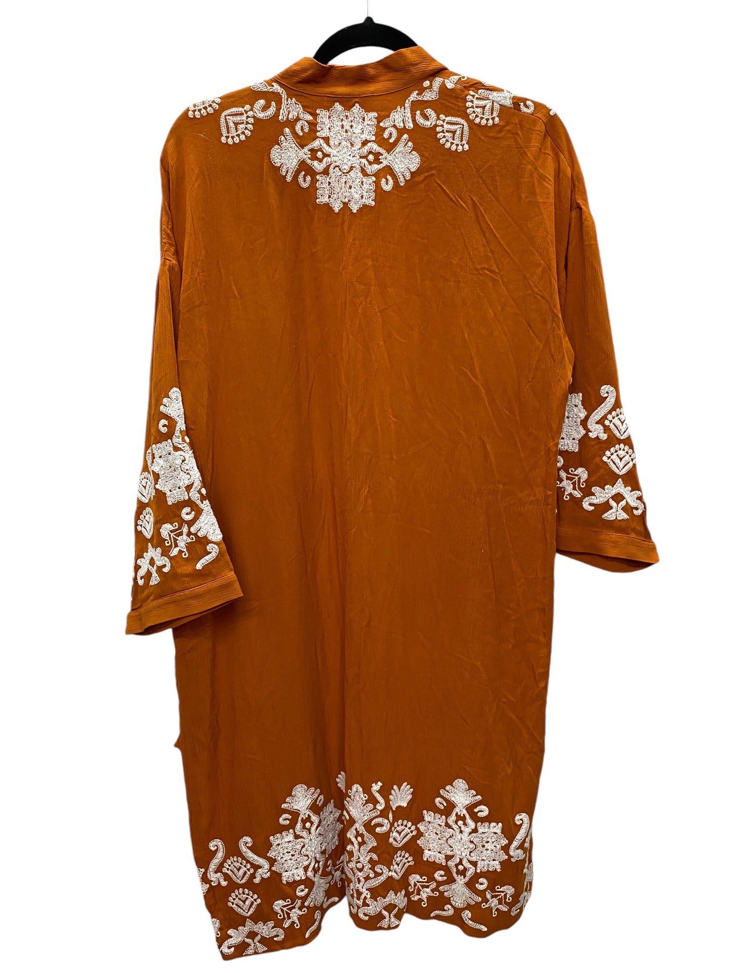 Kimono By Chicos In Orange, Size: Xs