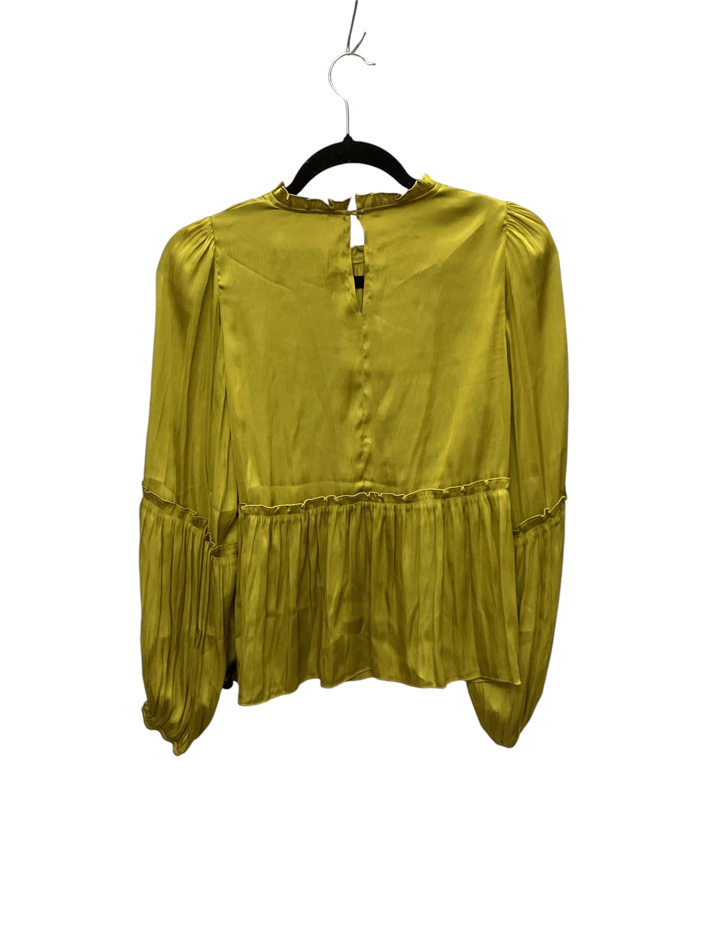 Top Long Sleeve By Bohme In Chartreuse, Size: S