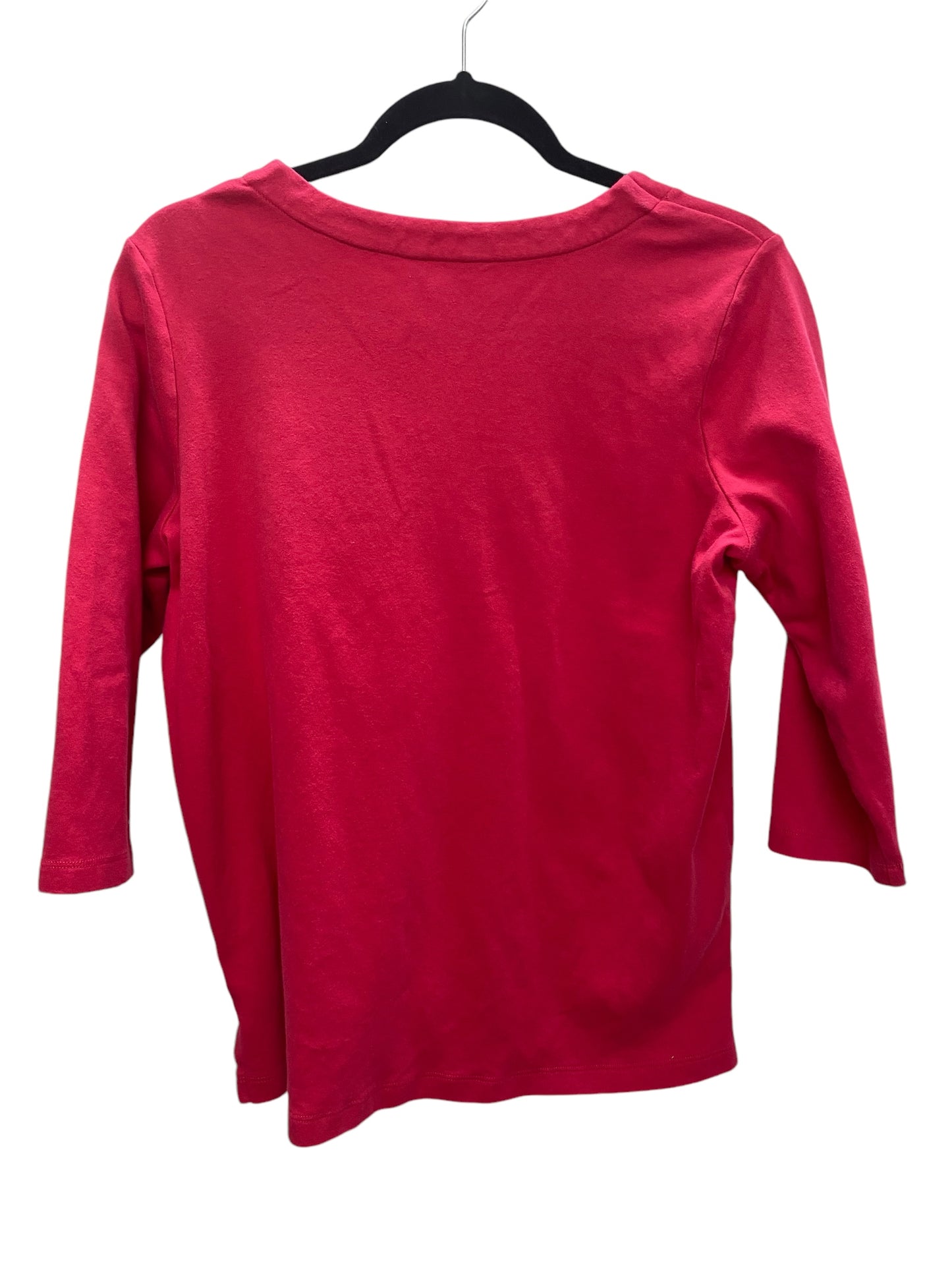 Top Long Sleeve By Orvis In Pink, Size: S