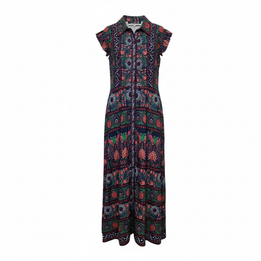 Designer Dress Casual Maxi By Cma In Blue, Size: M