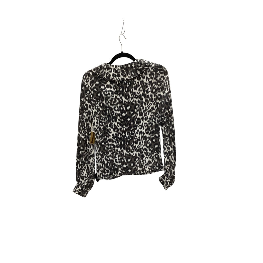 Blouse Designer By Kate Spade In Animal Print, Size: Xs