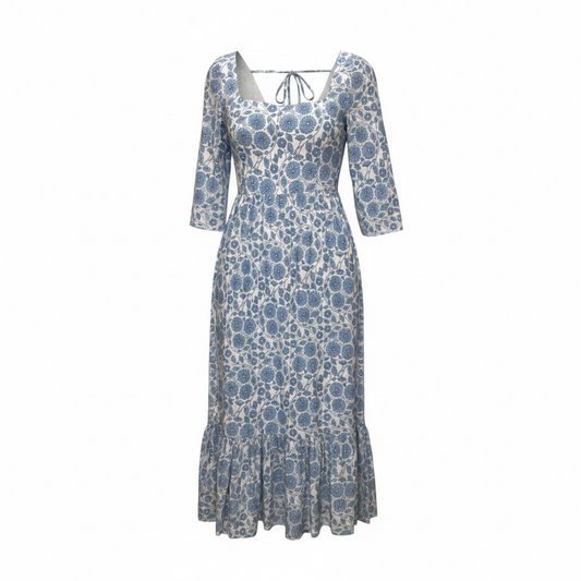 Designer Dress Casual Maxi By Cma In Blue, Size: S