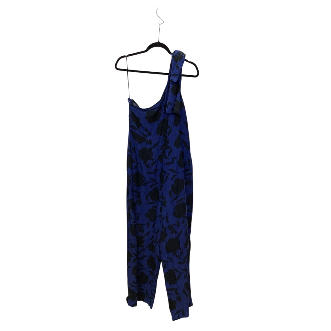 Designer Jumpsuit By Cmb In Blue, Size: 16