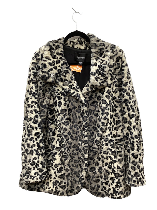Coat Faux Fur & Sherpa By Karen Kane  Size: L