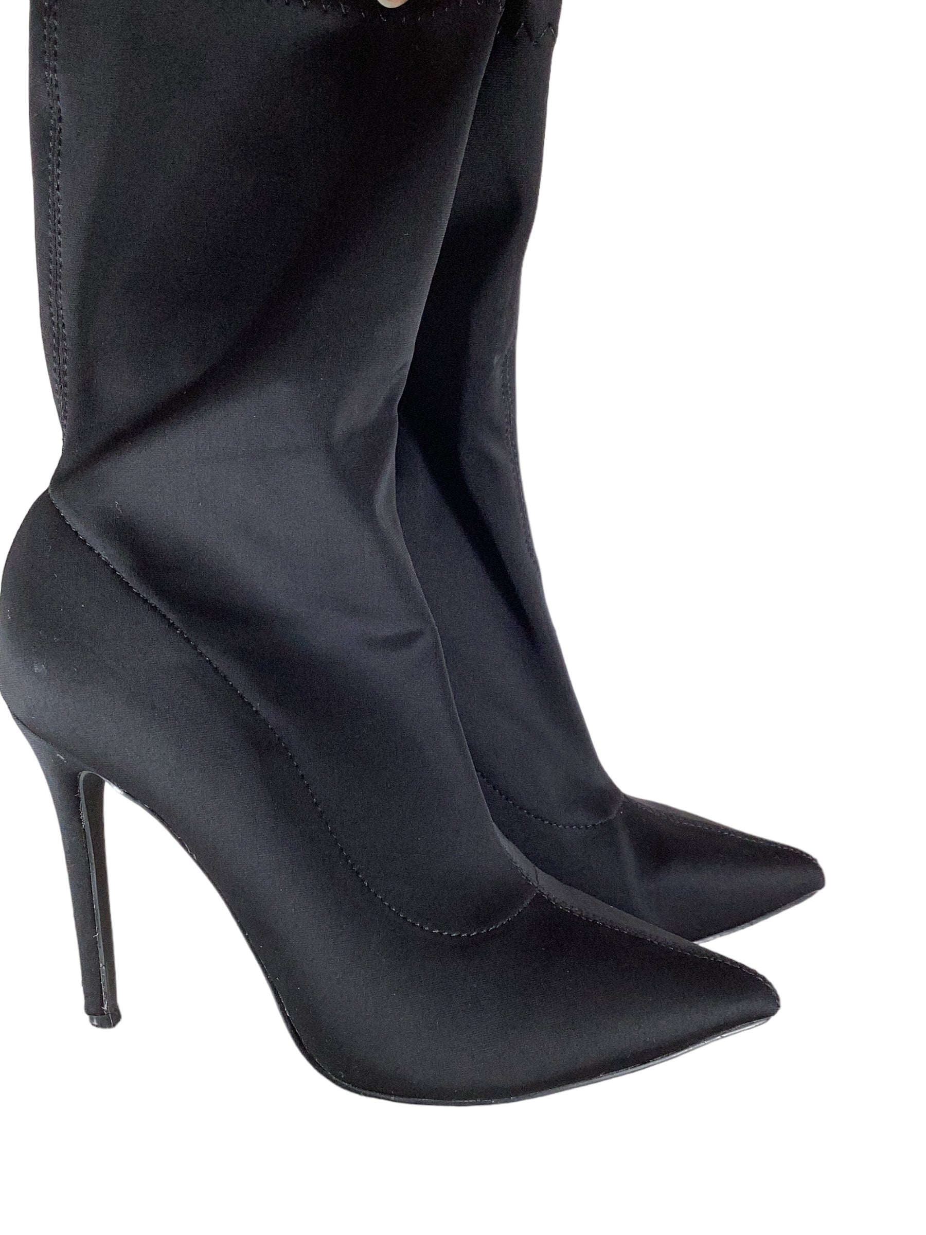 H halston dora outlet patent boots