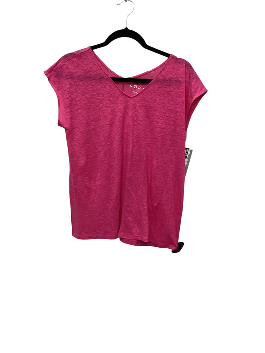 Top Short Sleeve Basic By Loft  Size: Petite   Small